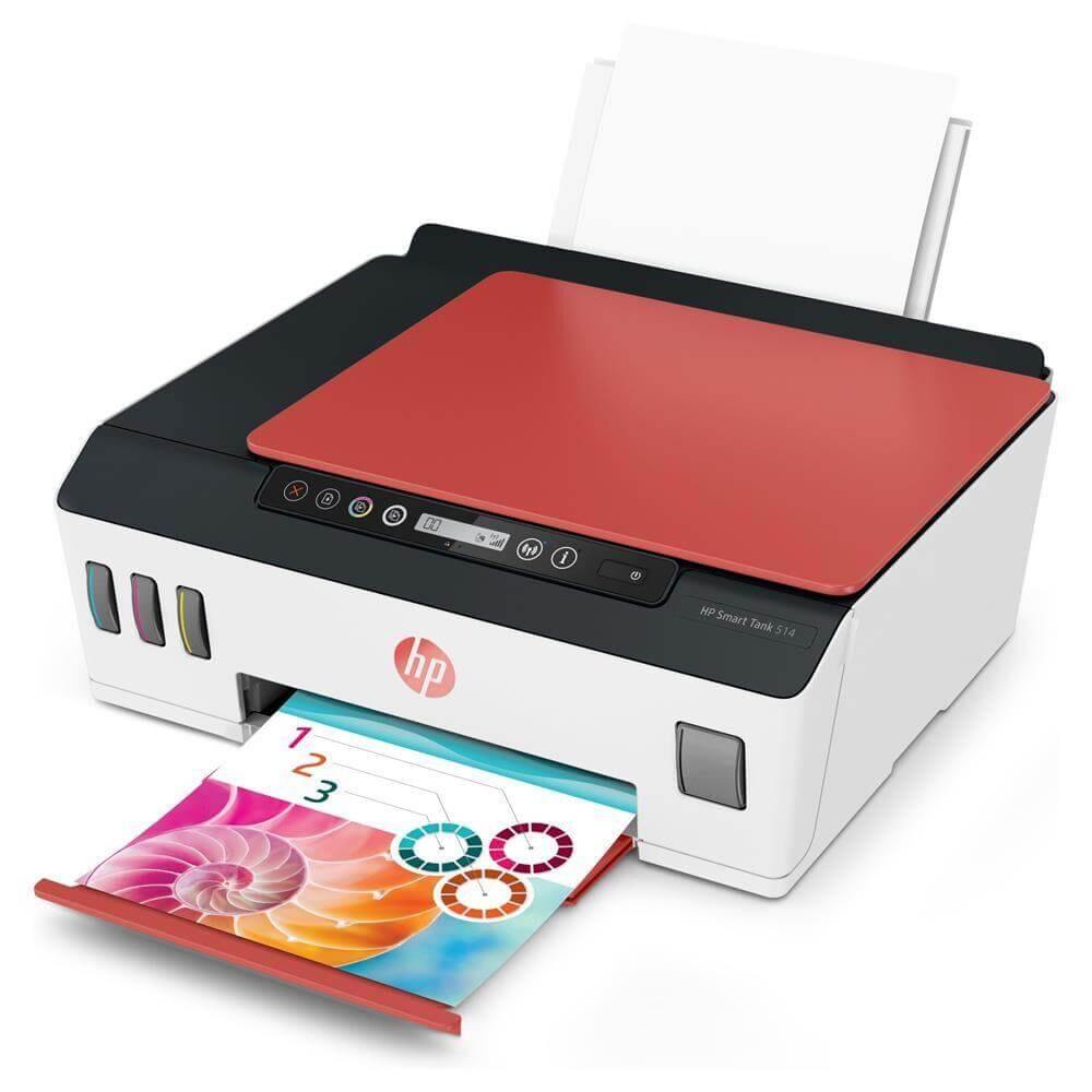 Impressora Multifuncional HP Smart Tank 514 Colorida Wi-Fi