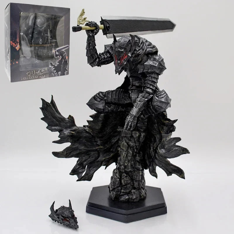 Figura de Anime Berserk Guts de 36cm, Figura de Ação com Armadura Berserker, Modelo Colecionável Zodd/Cavaleiro da Morte