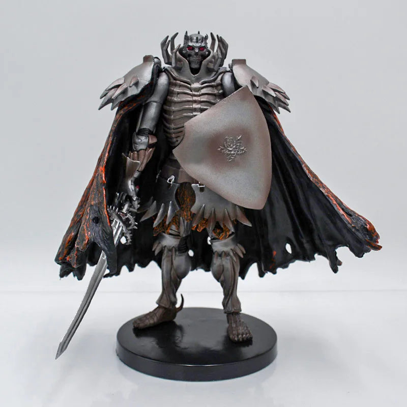 Figura de Anime Berserk Guts de 36cm, Figura de Ação com Armadura Berserker, Modelo Colecionável Zodd/Cavaleiro da Morte