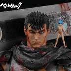 Figura de Anime Berserk Guts de 36cm, Figura de Ação com Armadura Berserker, Modelo Colecionável Zodd/Cavaleiro da Morte