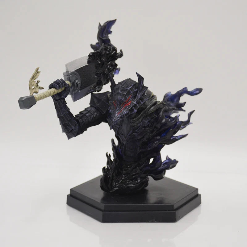 Figura de Anime Berserk Guts de 36cm, Figura de Ação com Armadura Berserker, Modelo Colecionável Zodd/Cavaleiro da Morte