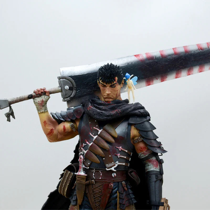 Figura de Anime Berserk Guts de 36cm, Figura de Ação com Armadura Berserker, Modelo Colecionável Zodd/Cavaleiro da Morte