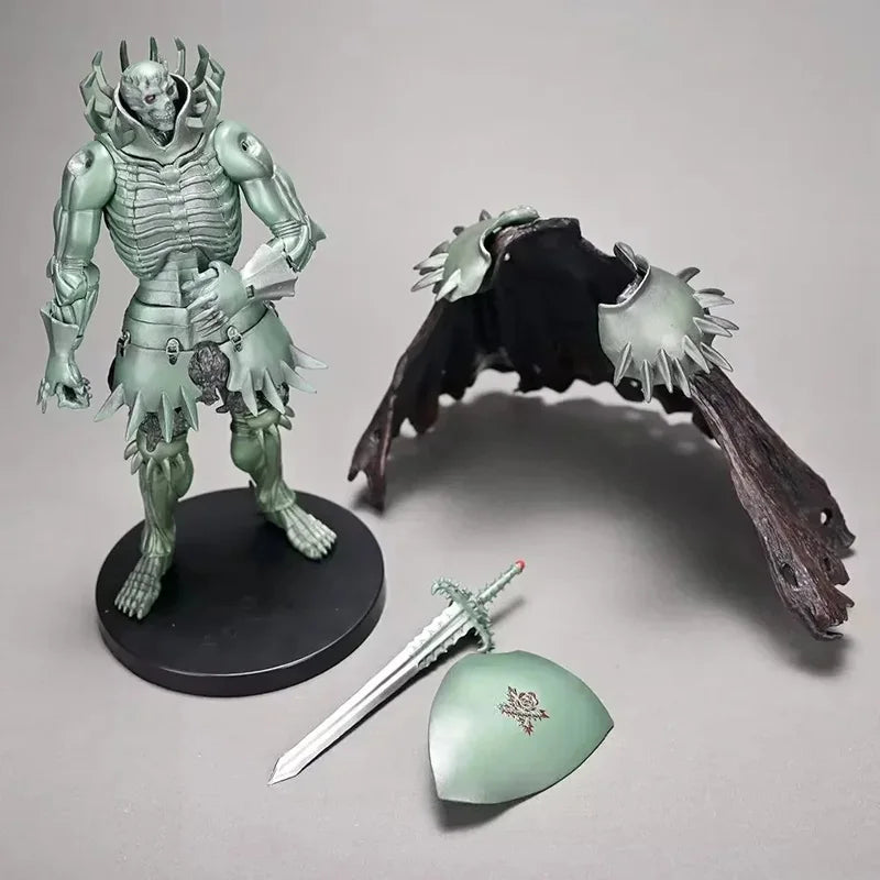Figura de Anime Berserk Guts de 36cm, Figura de Ação com Armadura Berserker, Modelo Colecionável Zodd/Cavaleiro da Morte