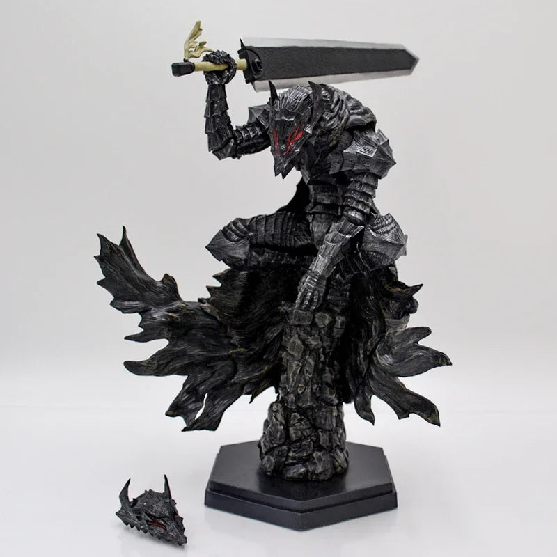 Figura de Anime Berserk Guts de 36cm, Figura de Ação com Armadura Berserker, Modelo Colecionável Zodd/Cavaleiro da Morte