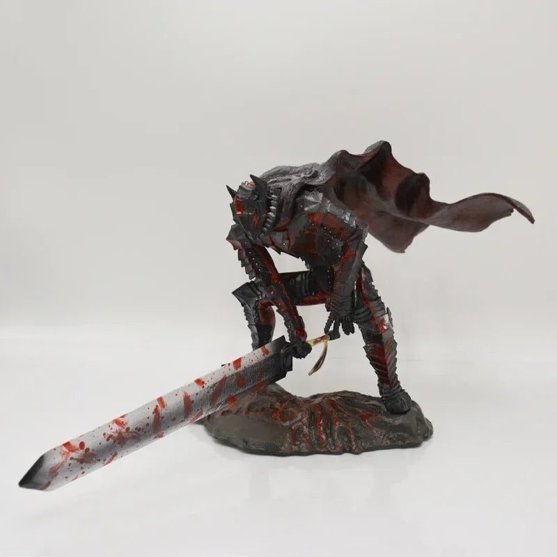 Figura de Anime Berserk Guts de 36cm, Figura de Ação com Armadura Berserker, Modelo Colecionável Zodd/Cavaleiro da Morte