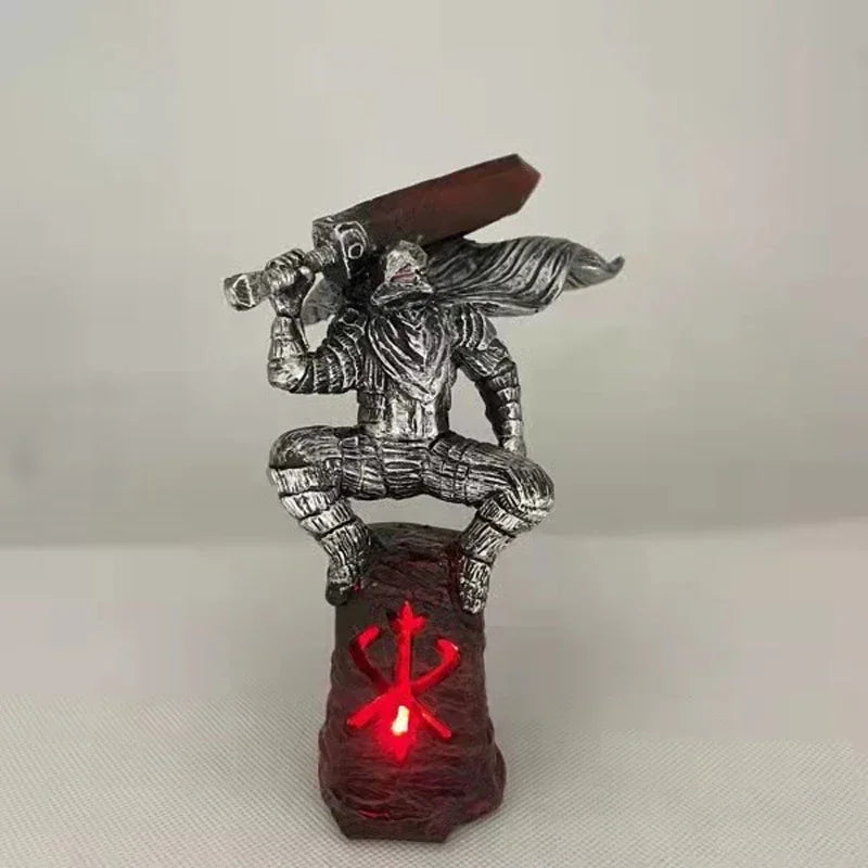 Figura de Anime Berserk Guts de 36cm, Figura de Ação com Armadura Berserker, Modelo Colecionável Zodd/Cavaleiro da Morte