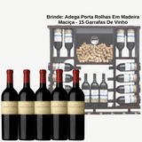 Vinhos Angélica Zapata Malbec + BRINDE: Adega Porta Rolhas Em Madeira Maciça - Suporta 15 Garrafas De Vinho