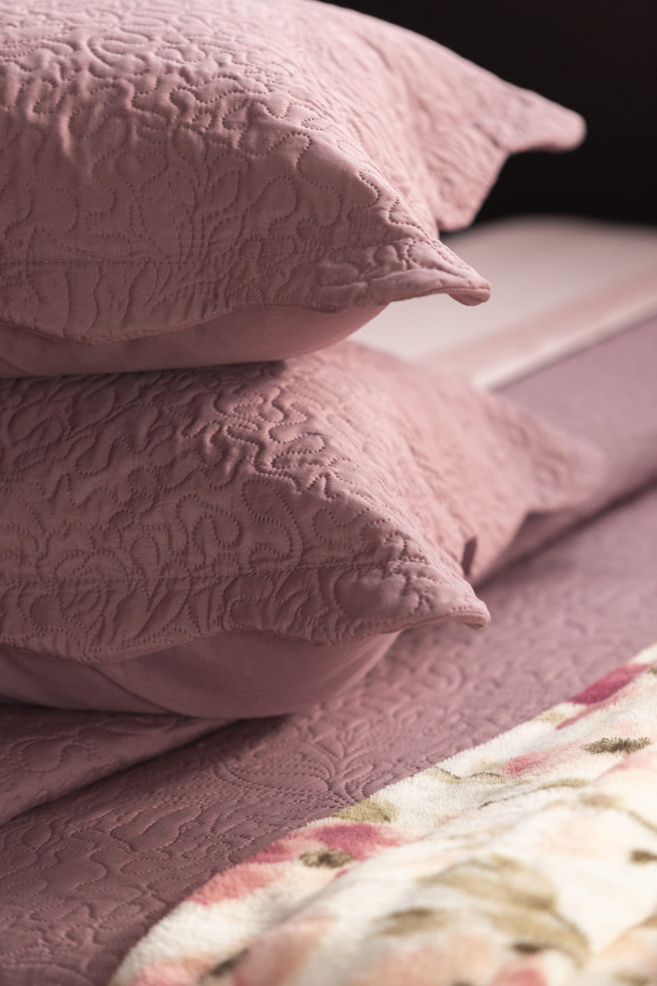 Colcha Matelasse Queen Cores 3pçs Camesa 240x260cm Cobre Leito