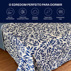 Edredom Malha 100% Algodão Casal Solteiro Queen E King Cobertor Dupla Face Antialérgico Premium Poa