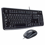 Kit Teclado e Mouse Logitech MK120 1000DPI ABNT2