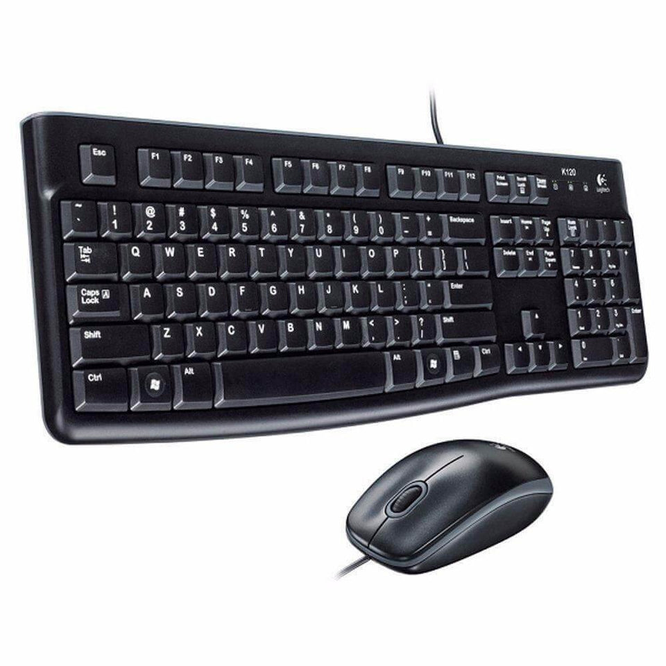 Kit Teclado e Mouse Logitech MK120 1000DPI ABNT2