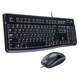 Kit Teclado e Mouse Logitech MK120 1000DPI ABNT2