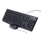 Kit Teclado e Mouse Logitech MK120 1000DPI ABNT2