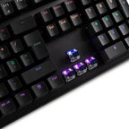 Teclado Gamer DAZZ Mecânico Predator LED RGB ABNT2