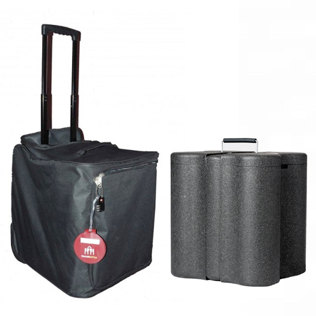 Transbottle Para 6 Garrafas + Mala Exclusiva de Transporte Segurança Para Garrafas Anti Impacto